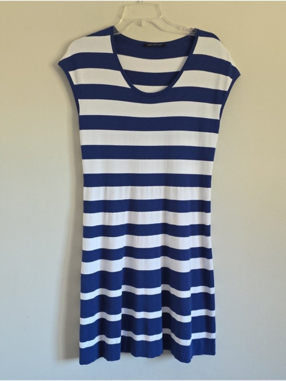 LUISA CERANO | Nautical Striped Dress Navy White Sz 10